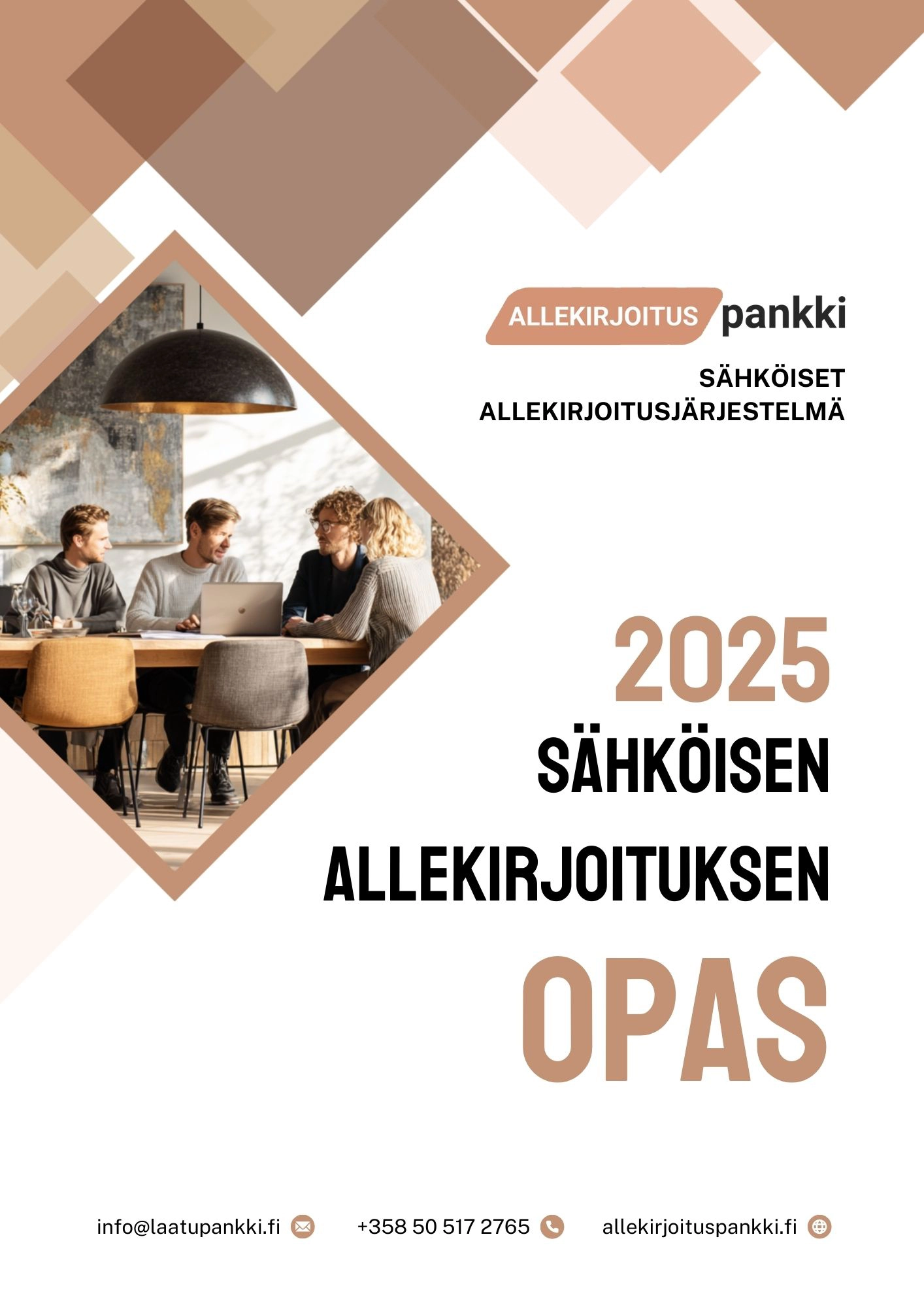 Kuvankaappaus Sähköisen allekirjoituksen opas -dokumentin kansikuvasta